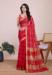 Picture of Gorgeous Chiffon Dark Red Saree