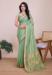 Picture of Well Formed Chiffon Dark Sea Green Saree