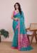 Picture of Enticing Chiffon Dark Cyan Saree