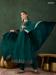 Picture of Elegant Silk Dark Green Readymade Salwar Kameez