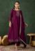 Picture of Gorgeous Silk Maroon Readymade Salwar Kameez