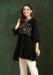 Picture of Resplendent Rayon Black Kurtis & Tunic