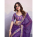 Picture of Graceful Georgette Purple Saree