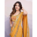 Picture of Beauteous Georgette Golden Rod Saree