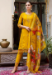 Picture of Amazing Silk Dark Orange Readymade Salwar Kameez