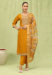 Picture of Delightful Silk Dark Golden Rod Readymade Salwar Kameez