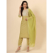 Picture of Delightful Cotton Yellow Readymade Salwar Kameez