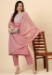 Picture of Magnificent Cotton Rosy Brown Readymade Salwar Kameez