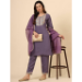 Picture of Comely Silk Purple Readymade Salwar Kameez