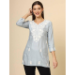 Picture of Exquisite Rayon Dark Grey Kurtis & Tunic