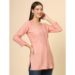 Picture of Comely Rayon Peach Puff Kurtis & Tunic