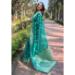 Picture of Beautiful Organza Dark Cyan Saree