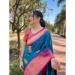 Picture of Alluring Silk Teal Saree