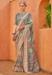 Picture of Excellent Silk Dark Grey Saree