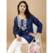 Picture of Bewitching Rayon Midnight Blue Kurtis & Tunic