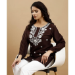 Picture of Enticing Rayon Saddle Brown Kurtis & Tunic