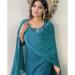 Picture of Classy Rayon Steel Blue Readymade Salwar Kameez