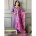 Picture of Comely Rayon Medium Purple Readymade Salwar Kameez