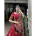 Picture of Superb Silk Fire Brick Lehenga Choli