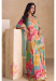 Picture of Chiffon Light Salmon Straight Cut Salwar Kameez