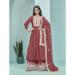 Picture of Comely Georgette Indian Red Anarkali Salwar Kameez