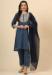 Picture of Sublime Silk Dark Slate Grey Readymade Salwar Kameez