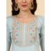 Picture of Silk Light Steel Blue Readymade Salwar Kameez