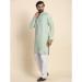 Picture of Nice Rayon Dark Sea Green Kurtas