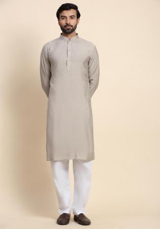 Picture of Shapely Rayon Silver Kurtas