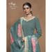 Picture of Graceful Silk Cadet Blue Straight Cut Salwar Kameez