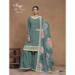 Picture of Graceful Silk Cadet Blue Straight Cut Salwar Kameez