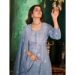 Picture of Rayon & Cotton Light Slate Grey Readymade Salwar Kameez