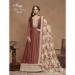 Picture of Gorgeous Silk Indian Red Anarkali Salwar Kameez