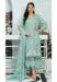 Picture of Georgette Powder Blue Straight Cut Salwar Kameez