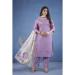 Picture of Chiffon Light Steel Blue Readymade Salwar Kameez