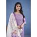 Picture of Chiffon Light Steel Blue Readymade Salwar Kameez