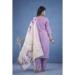 Picture of Chiffon Light Steel Blue Readymade Salwar Kameez