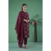 Picture of Pretty Silk Maroon Readymade Salwar Kameez