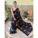 Picture of Well Formed Georgette Black Saree