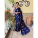 Picture of Superb Georgette Midnight Blue Saree