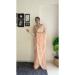 Picture of Taking Georgette Dark Salmon Saree