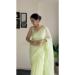 Picture of Elegant Georgette Pale Golden Rod Saree