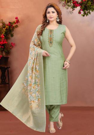 Picture of Admirable Silk Dark Sea Green Readymade Salwar Kameez