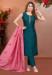 Picture of Exquisite Silk Teal Readymade Salwar Kameez