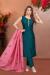 Picture of Exquisite Silk Teal Readymade Salwar Kameez