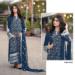 Picture of Georgette Midnight Blue Straight Cut Salwar Kameez