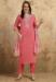 Picture of Well Formed Chiffon Pink Readymade Salwar Kameez