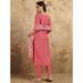 Picture of Well Formed Chiffon Pink Readymade Salwar Kameez