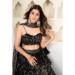 Picture of Fascinating Georgette Black Lehenga Choli