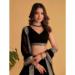 Picture of Grand Georgette Black Lehenga Choli